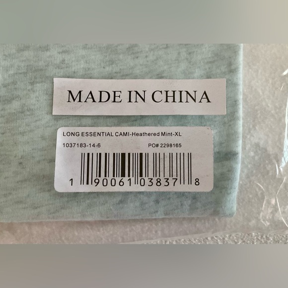 NWT K. Jordan Women's Layering Cami Tank Top in Heathered Mint Green - Picture 6 of 7